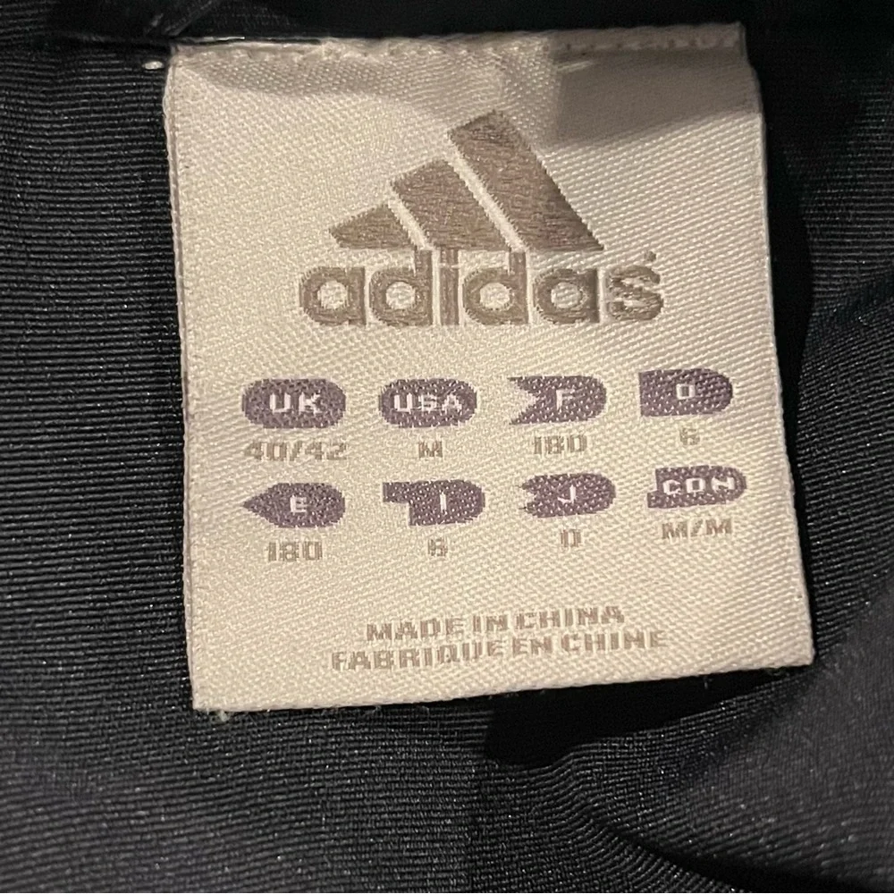 🐠ADIDAS VINTAGE Y2K BLUE TWO TONED FULL ZIP JACKET SIZE MEDIUM🐠
